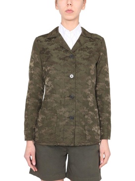 Aspesi Camouflage Printed Jacket