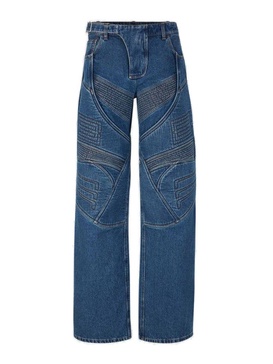 Acne Studios Wide Leg Biker Jeans