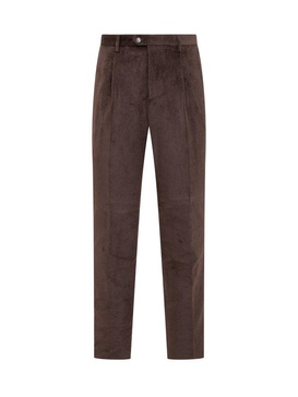 Etro Floral Tape Corduroy Trousers