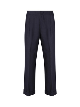 Etro Pinstriped Wide-Leg Trousers