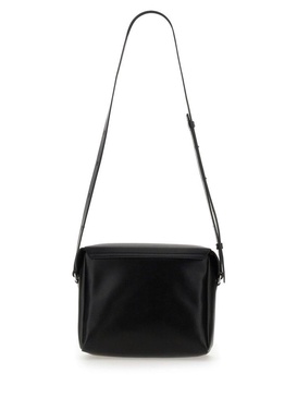 Jil Sander Logo Embossed Small Shoulder Bag