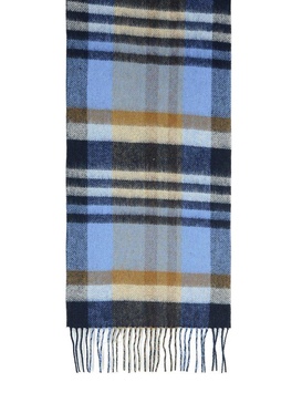 Barbour 'Field' Navy Wool Blend Scarf