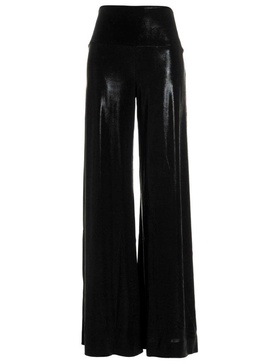 Norma Kamali High-Waist Wide-Leg Trousers