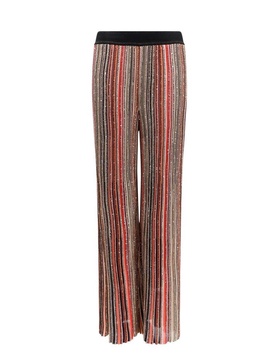 Missoni Sequins Striped Knitted Trousers