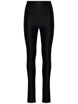 Alexandre Vauthier High-Waist Skinny Velvet Leggings