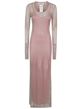 Sportmax Embellished Long-Sleeved Maxi Dress