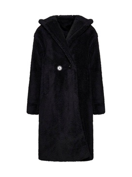 Apparis Hooded Shearling Coat