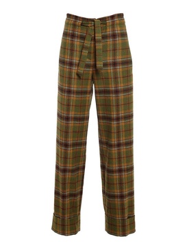 Alberta Ferretti Tartan Print Toursers