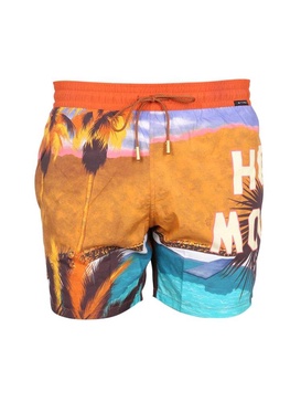 Etro Landscape Printed Drawstring Swim Shorts