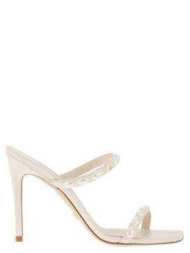 Stuart Weitzman Embellished Pearlita Sandals