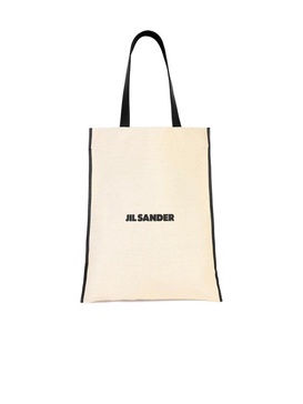 Jil Sander Logo Printed Medium Tote Bag