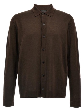 Roberto Collina Collared Button-Up Knit Shirt