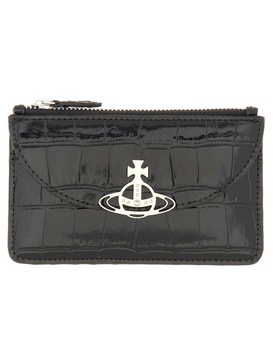 Vivienne Westwood Embossed Half Moon Cardholder