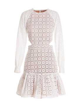 Michael Michael Kors Perforated Cut-Out Detailed Mini Dress