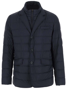 Herno Layered Effect Quilted Coat