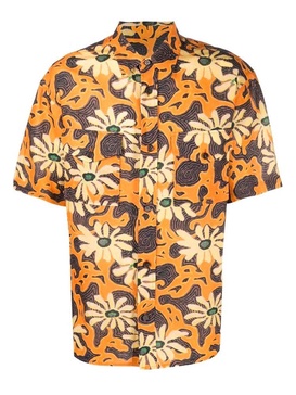 Nanushka Floral Printed Short-Sleeved Shirt