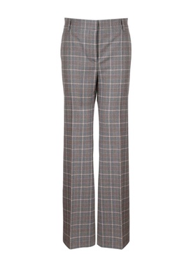 Alberta Ferretti Checked Pattern Straight-Leg Trousers