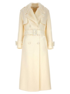 Ermanno Scervino Double-Breasted Belted Trench Coat