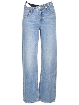 Alexander Wang Asymmetrical Waist Straight-Leg Jeans