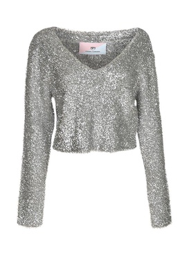 Chiara Ferragni Lurex Knit Jumper