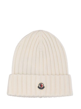 Moncler Logo Patch Knit Beanie