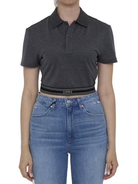 Loewe Short-Sleeved Cropped Polo Shirt