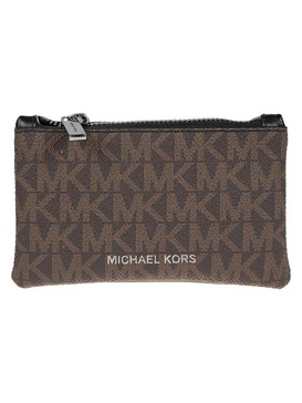 Michael Kors Allover Logo Printed Clutch Bag