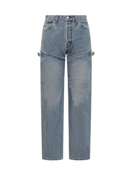 Ambush Detailed Mid-Rise Straight-Leg Jeans