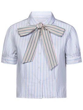 Thom Browne Short Sleeved Striped Shirt