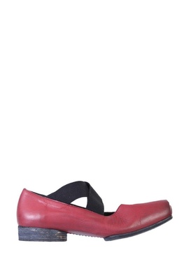 Uma Wang Square-Toe Strap-Detailed Ballerina Flats