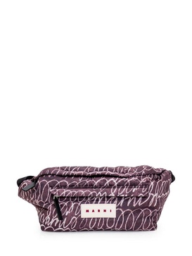 Marni Logo Patch Graphic Printed Belt Bag