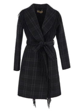 Michael Michael Kors Fringe Belted Coat