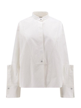 Jil Sander Band-Collar Long-Sleeved Shirt