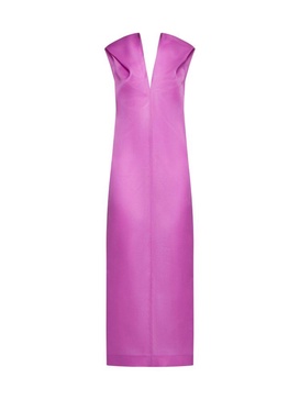 Khaite The Ima V-Neck Maxi Dress