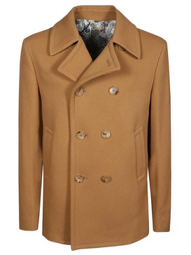 Etro Twill Pea Coat