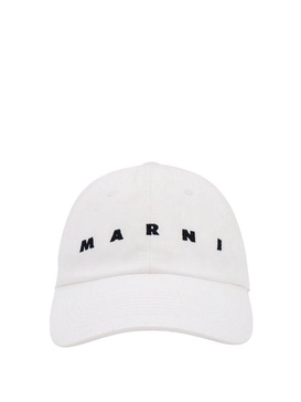 Marni Logo-Embroidered Curved Peak Baseball Cap