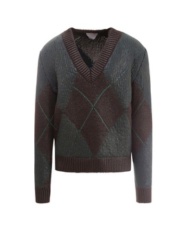 Bottega Veneta Argyle Knitted Jumper