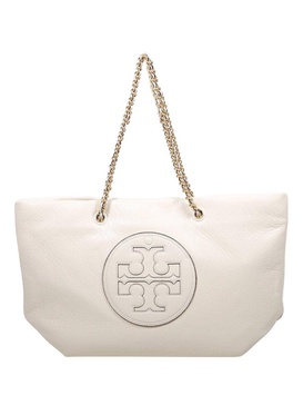 Tory Burch Ella Logo Detailed Large Tote Bag