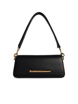 Lanvin 'Sequence' Black Leather Crossbody Bag Woman