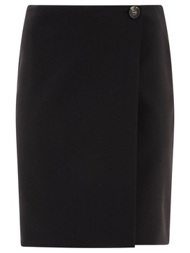 Sportmax Meris Button Detailed Wap Skirt