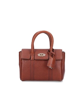 Mulberry Bayswater Logo-Engraved Mini Satchel Bag