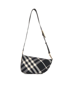 Burberry Shield Check Printed Shoulder Bag