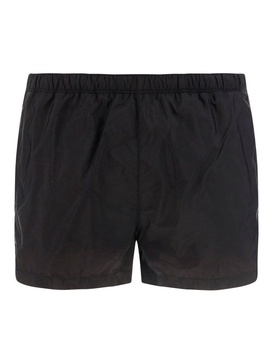 Prada Logo-Plaque Swim Shorts