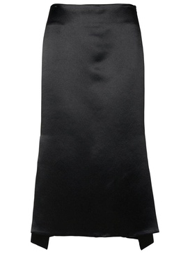 Sportmax 'Hudson' Black Acetate Skirt