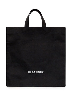 Jil Sander Logo Printed Top Handle Bag