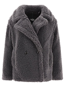 UGG Double Breasted Short Teddy Coat