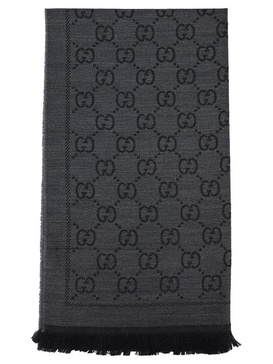 Gucci GG Jacquard Pattern Knitted Scarf