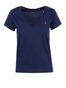 Ralph Lauren Pony Embroidered V-Neck T-Shirt