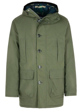 Barbour 'Winter Beaufort' Green Cotton Blend Parka