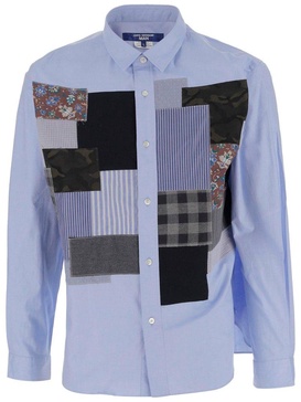 Junya Watanabe Cotton Blend Shirt With Patchwork Pattern